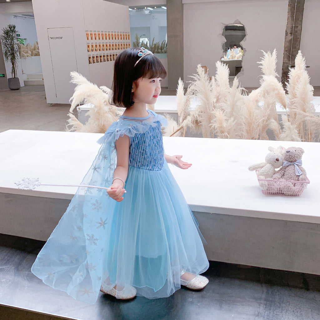 Halloween Frozen Frozen Aisha Princess Dress Elsa Dress Fluffy Dress Girls Dress