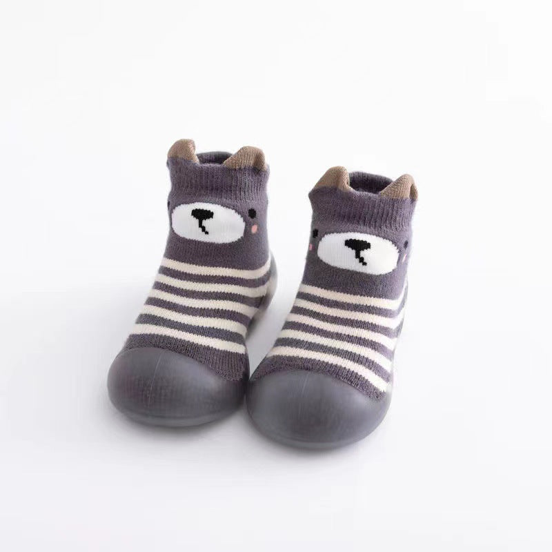 Baby floor socks fall/winter baby toddler shoes soft bottom terry thick socks shoes boys and girls non-slip indoor footwear