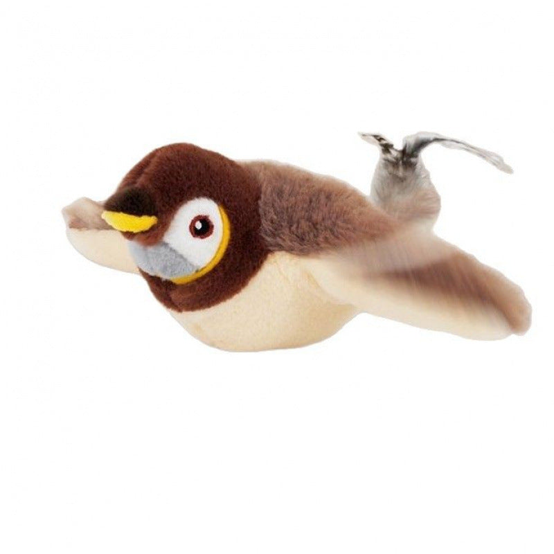 Electric cat toy with shaking bird sound simulation bird cat hunting toy cross-border pet automatic cat teaser