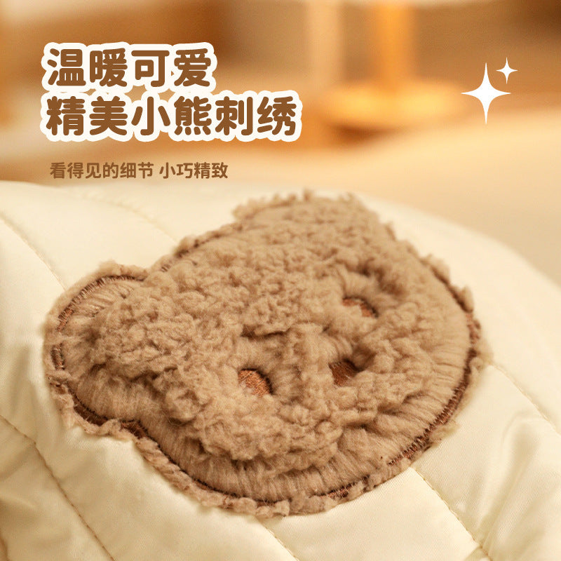 Autumn and winter cat sleeping bag nest warm cat nest closed imitation down pocket cat nest pet supplies