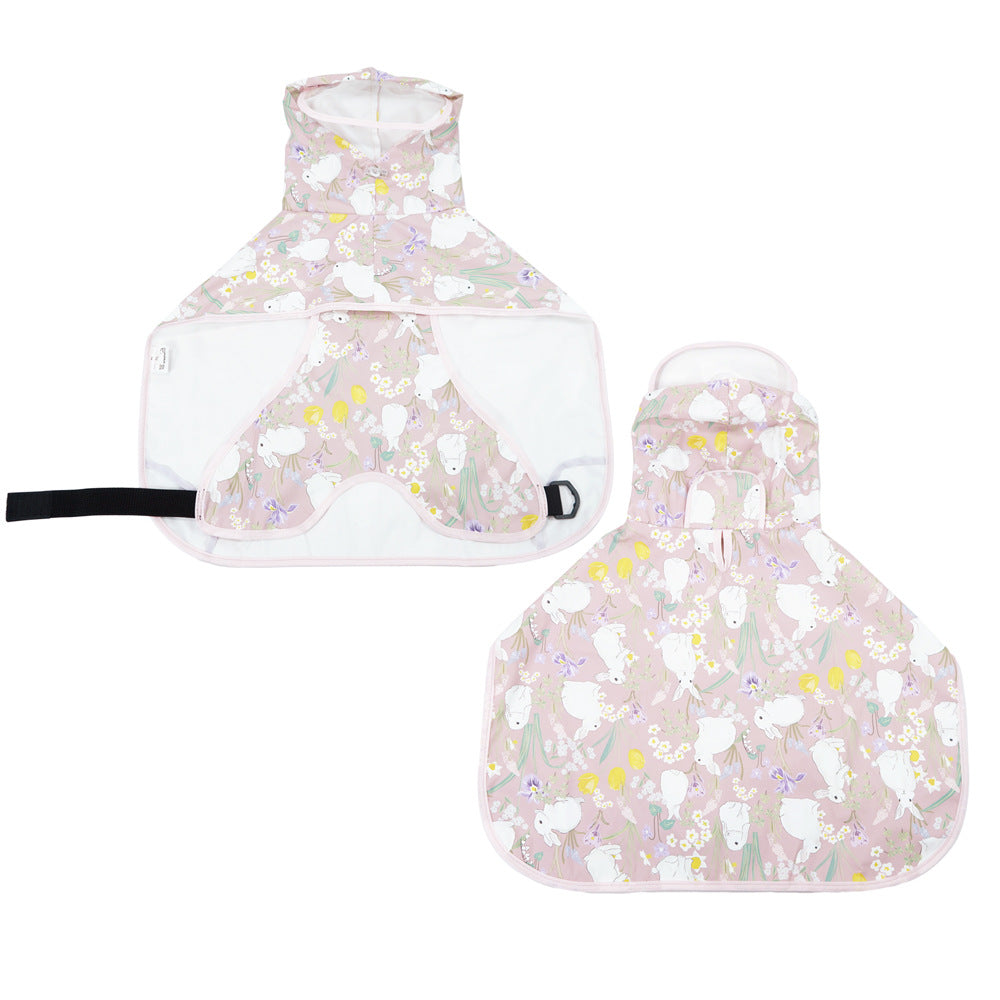 Pet it casual dog raincoat cloak belly corgi teddy golden retriever pet raincoat easy to wear Amazon dog clothes