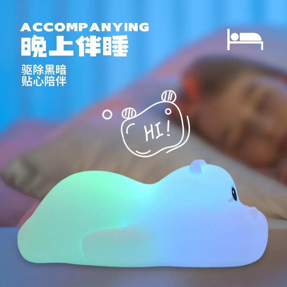 Cross-border pat lamp silicone night light bedside high-end atmosphere lamp sleep lamp baby feeding eye protection lamp table lamp
