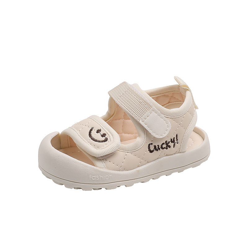 New summer baby shoes, baby sandals, boys' soft-soled toddler shoes, girls' closed-toe shoes, one-piece delivery