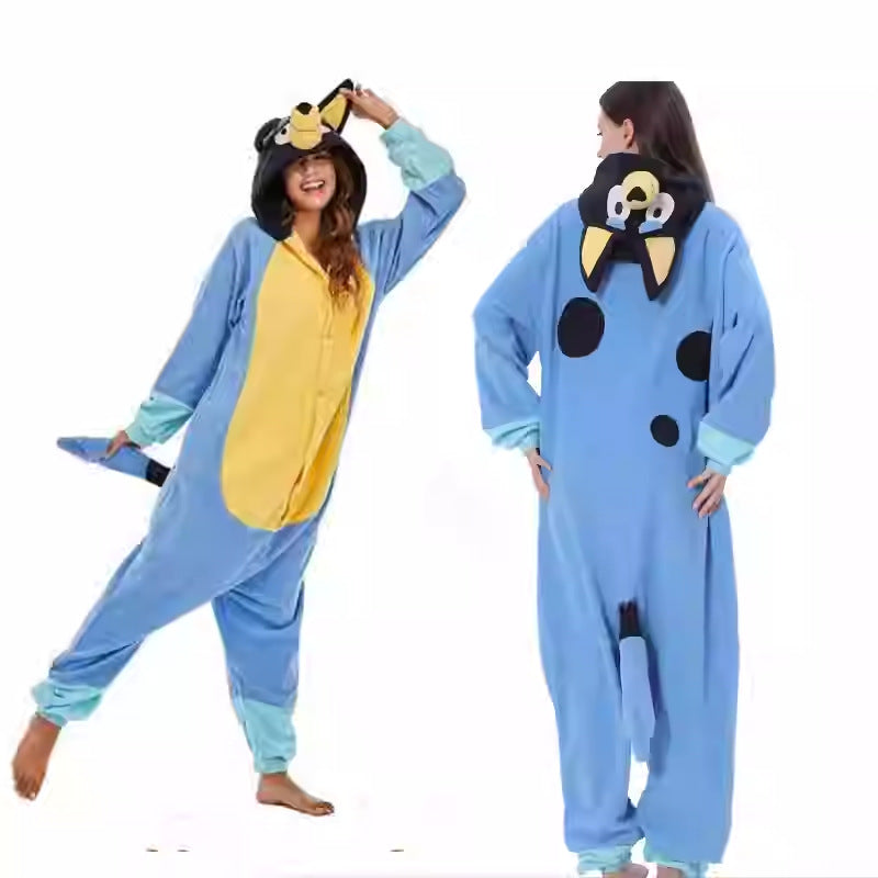 Salamander dragon taming tiger shark lion brown monkey Teletubbies adult cartoon one-piece pajamas Halloween cosp