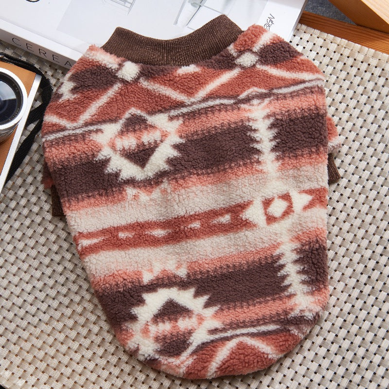 Dog sweatshirt factory batch cross-border e-commerce pet Christmas flannel French bulldog pet clothes hairless cats and dogs plus velvet