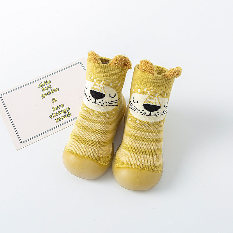 Baby floor socks fall/winter baby toddler shoes soft bottom terry thick socks shoes boys and girls non-slip indoor footwear