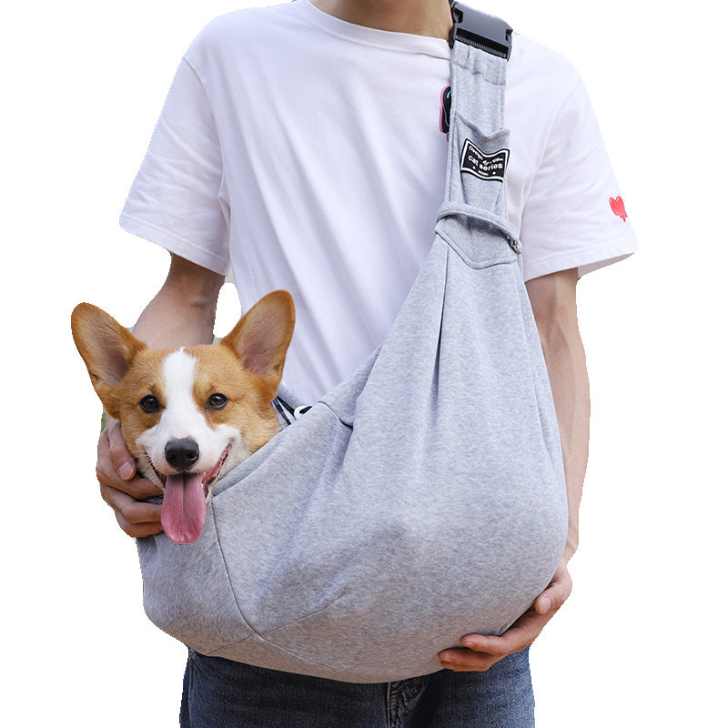 New Amazon Folding Dog Backpack Breathable Pet Outing Bag Pet Bag Single Shoulder Messenger Cat Bag Wholesale