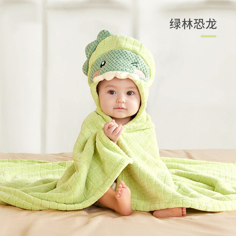 Baby bath towels, children's bathrobes, newborn baby towels, blankets, blankets, super soft absorbent, hooded quilts