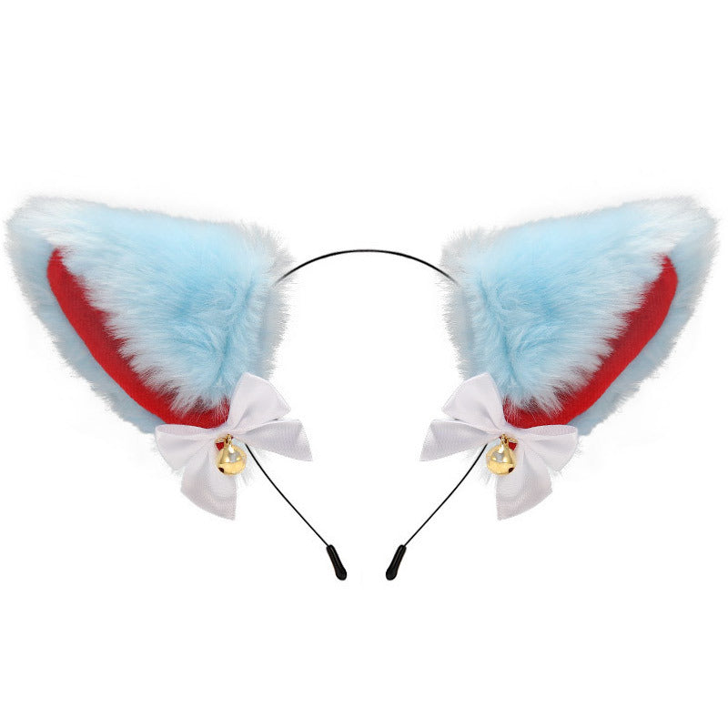 Amazon cross-border cat ear bell headband Cos cat girl hair accessories Christmas Halloween headdress accessories