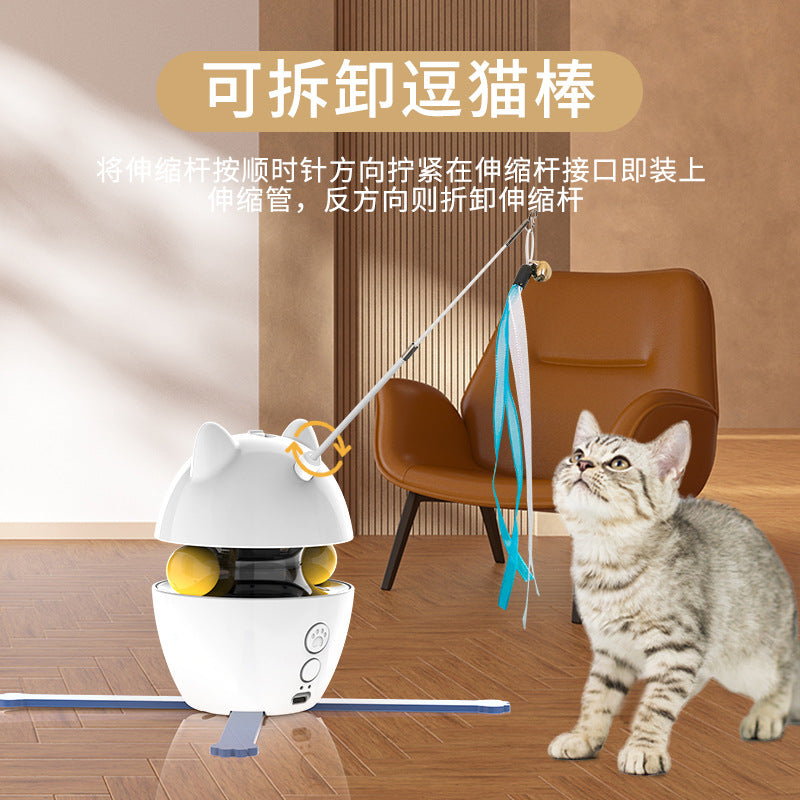 Cross-border popular cat toys, electric cat turntable, smart cat teaser, laser cat teaser stick, electric pet cat toy