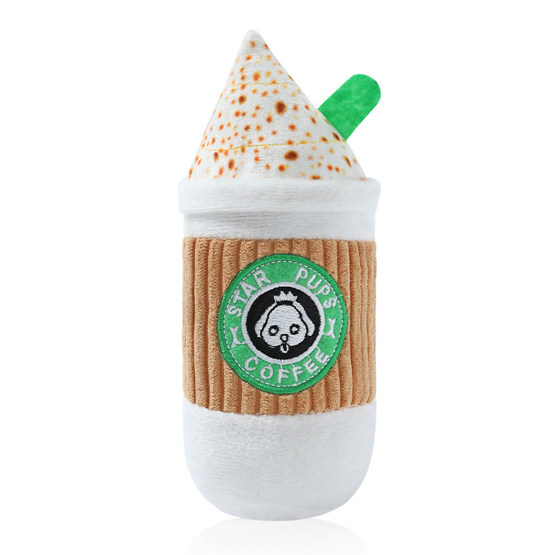 Dog chewing sound toy fun pizza BB interactive training resistant to tearing simulation pet teething toy