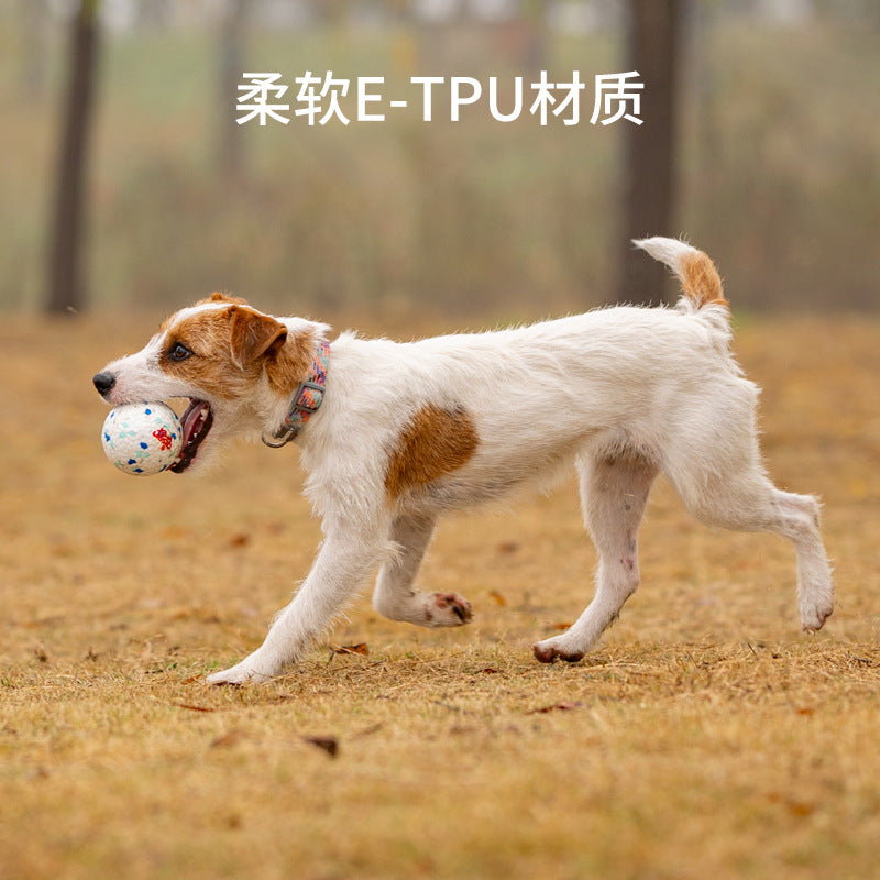 Eisenwell Explosive Ball High Elastic Lightweight Popcorn Ball Bite-resistant Teeth Grinding Pet Toy Dog Solid Toy Ball