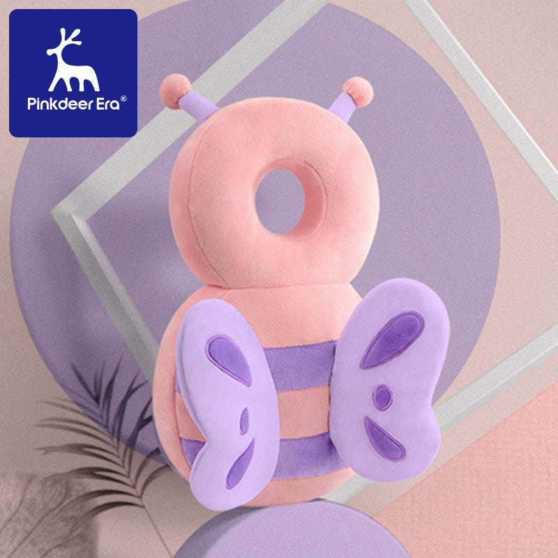 Amazon hot-selling anti-fall pillow baby head pillow butterfly summer animal breathable toddler walking baby head protection