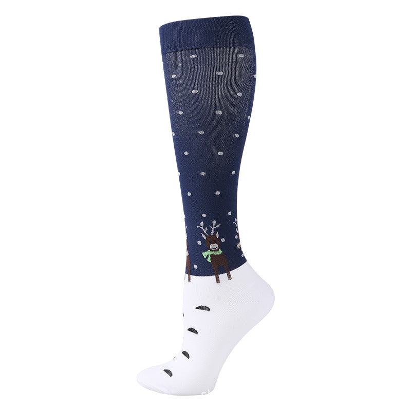 Christmas Compression Socks New Amazon Halloween Calf Socks Slim Legs Stretch Socks Leg Guards Sports Socks Wholesale