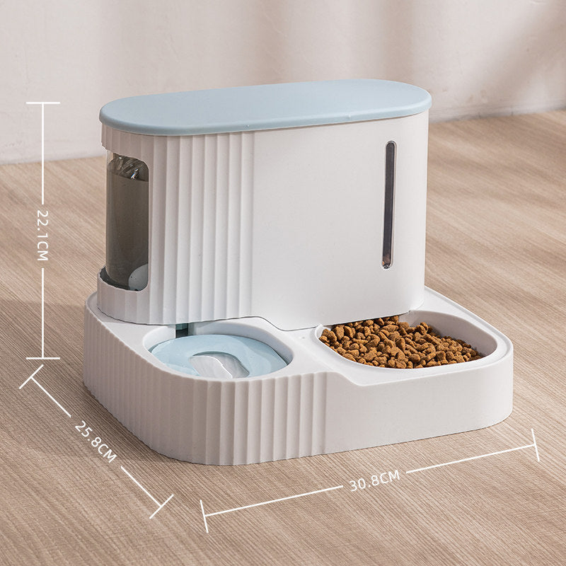 Pet dual-use bowl pet cat automatic water dispenser feeder cat dog automatic water refill feeder