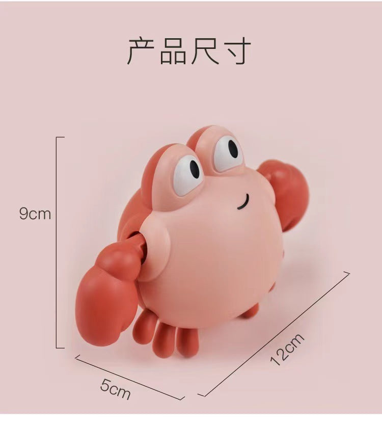 Douyin hot selling children's bathroom water swimming little penguin crab chain cool swim baby bath water toys