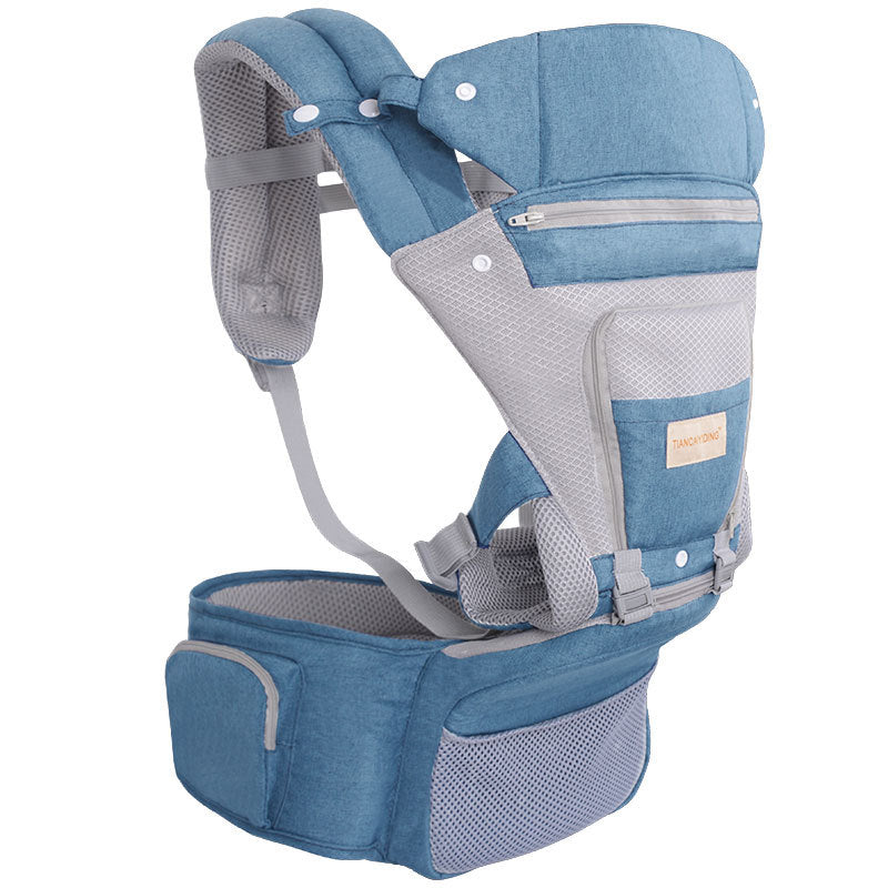 Tiancai Yiding Manufacturer Waist Stool Double Shoulder Baby Carrier Foldable in Multiple Ways Front Hold Back Back Waist Stool Carrier