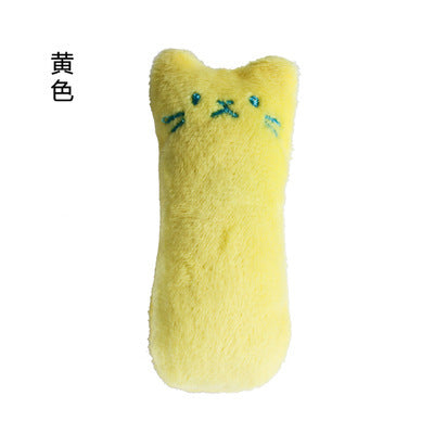 Cat Toys Pet Plush Catnip Toy Expression Thumb Toy With Sound Paper Bite-resistant Teething Cat Toy