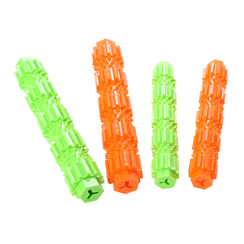 Pet Supplies Dog TPR Bite Stick Leaky Stick Grinding Teeth Cleaning Teeth Bite Interactive Toy Spot Wholesale Cross-border