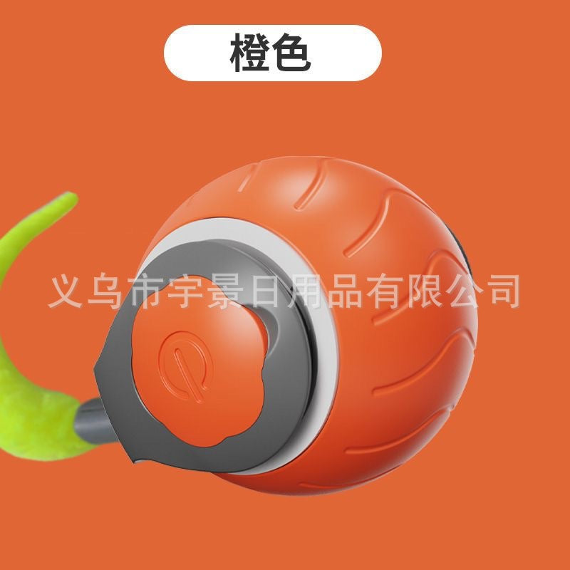 Cross-border hot-selling automatic cat ball, cat self-entertainment ball toy ball to relieve boredom artifact with rope jumping ball pet supplies