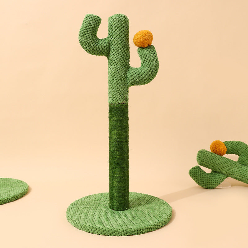 Cross-border cactus cat scratching board sisal cat scratching post pet cat climbing frame cat toy supplies claw scratching