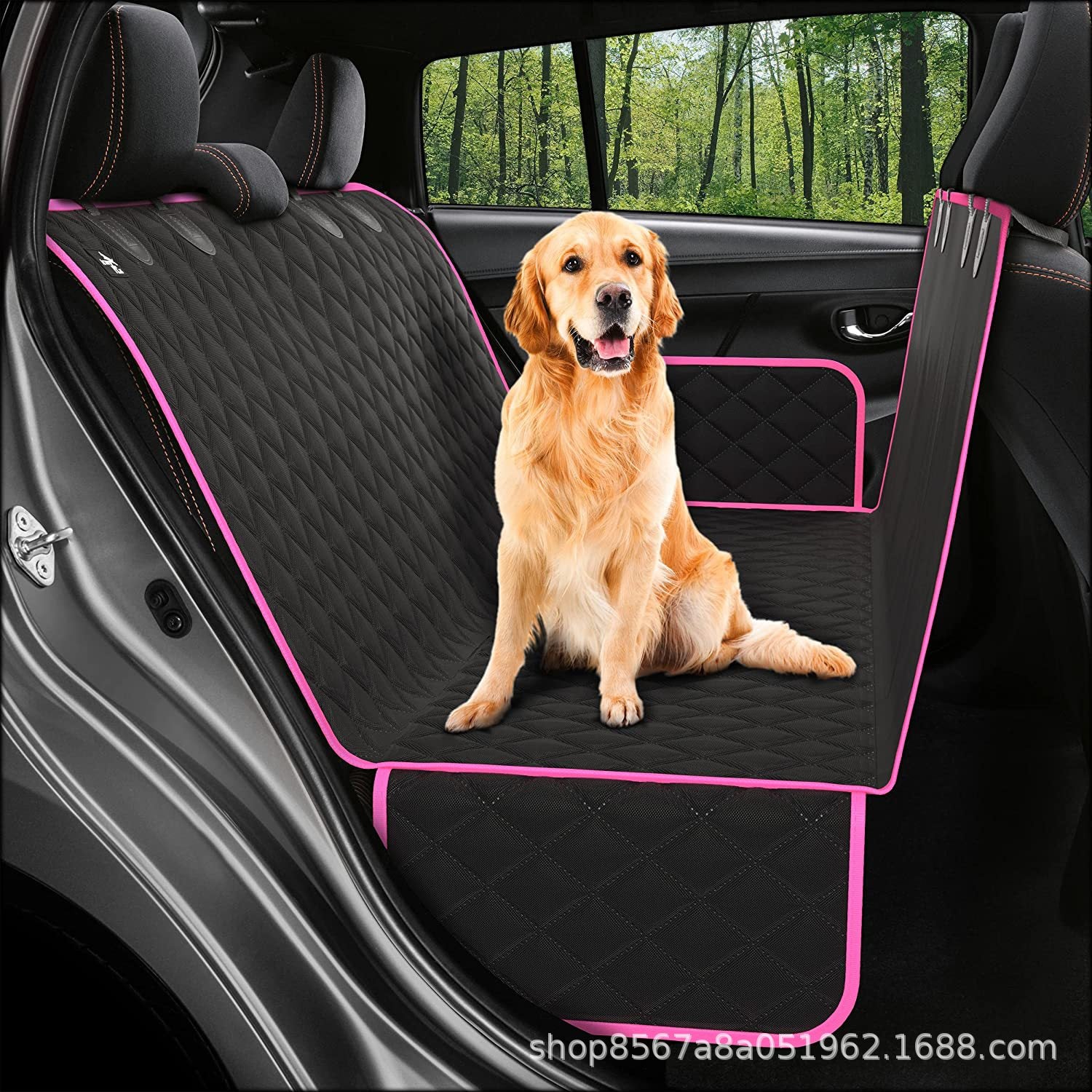 Amazon car dog mat car pet mat rear new pet car mat back seat cushion thick waterproof