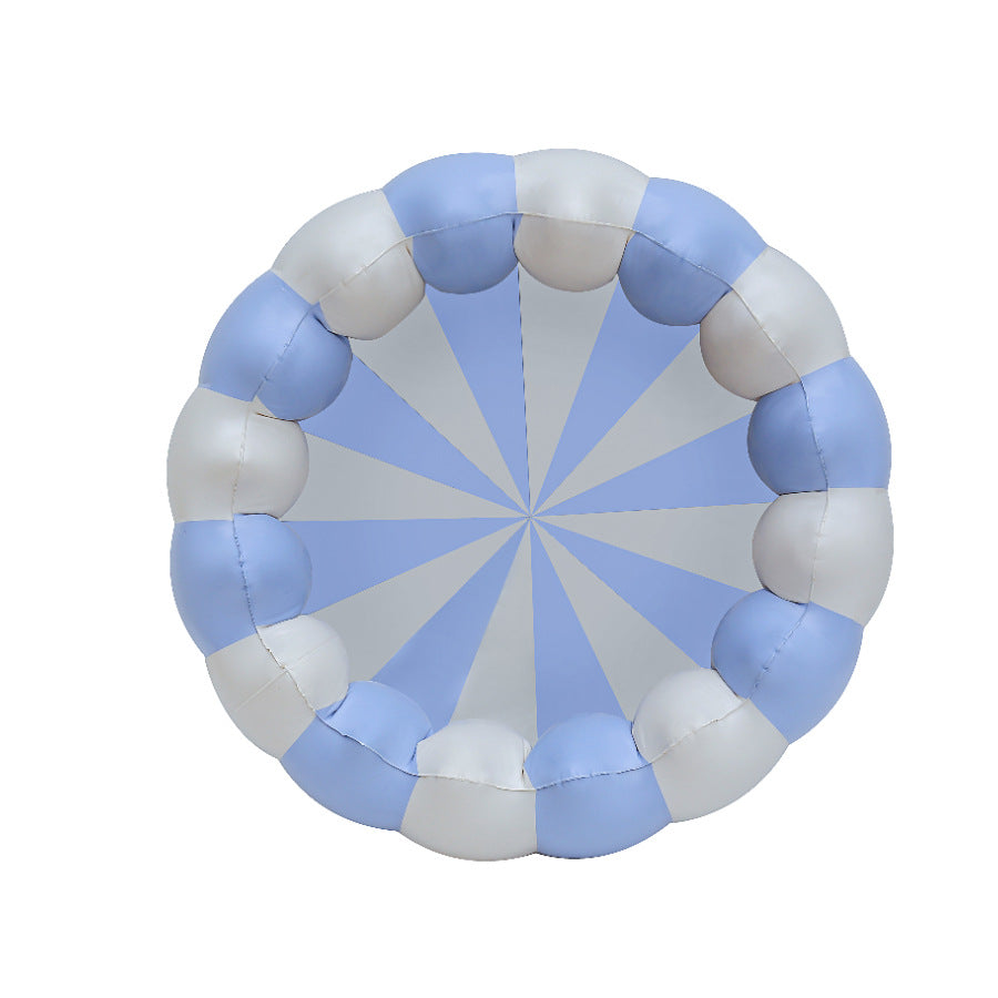 Wanmei ins Danish retro striped inflatable swimming pool baby dinosaur pool thickened home ocean ball pool