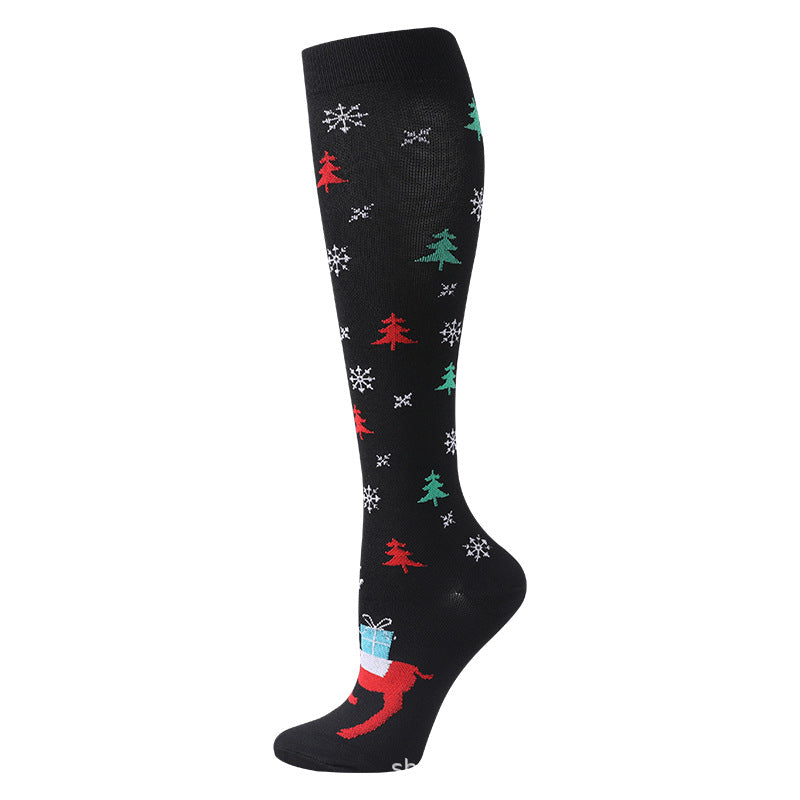 Christmas Compression Socks New Amazon Halloween Calf Socks Slim Legs Stretch Socks Leg Guards Sports Socks Wholesale