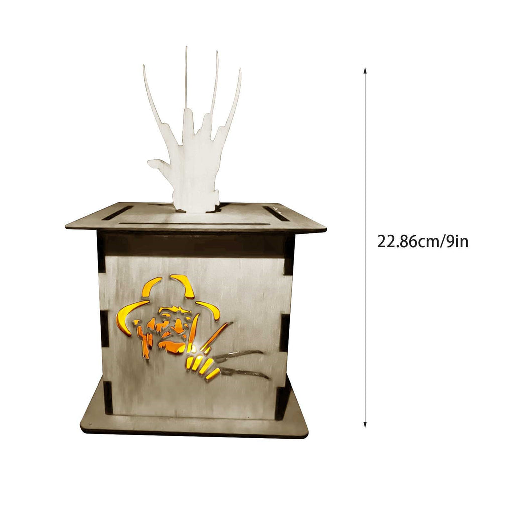Wooden lantern ornaments Halloween horror character wooden lanterns can be used for Halloween party decorations