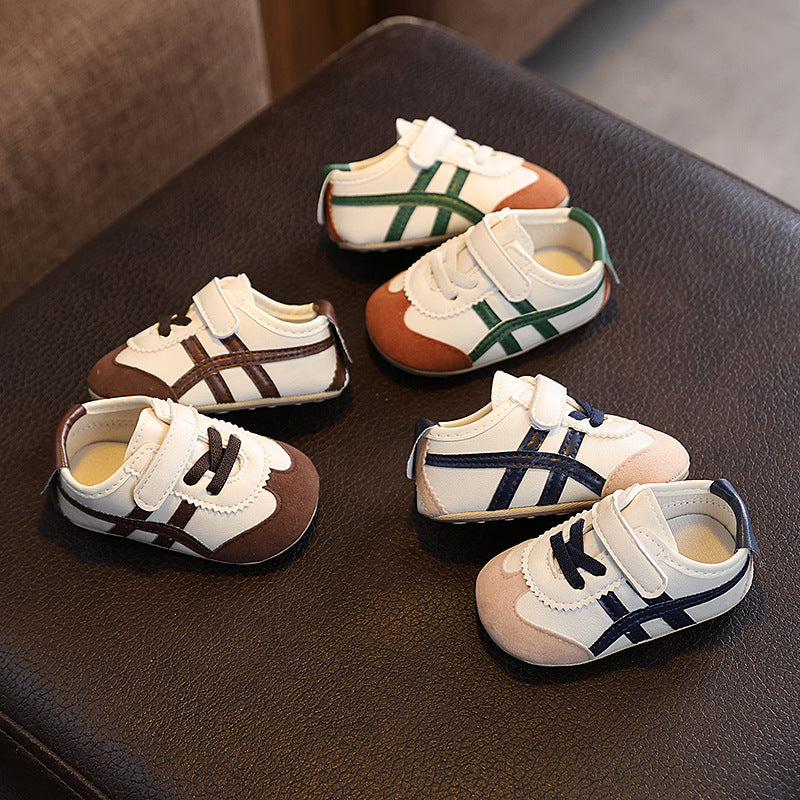 0-1 year old baby learning shoes non-slip infant spring and autumn boys and girls baby soft soles do not fall off shoes 6-12 months