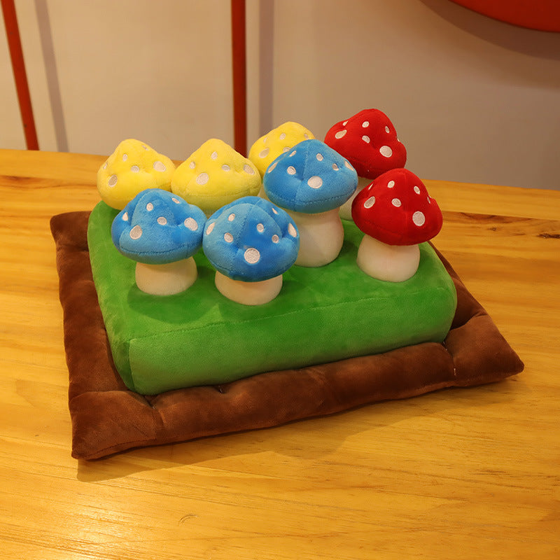 Cross-border radish pulling plush toy pet chewing toy fruit and vegetable field picking mushroom eggplant field parent-child doll