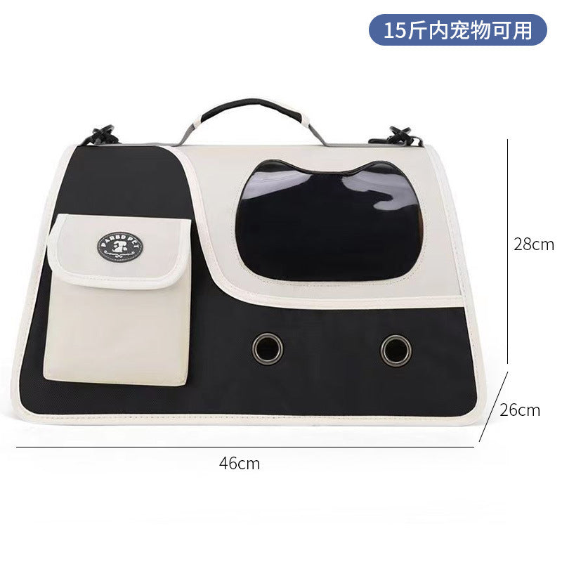 Wholesale cat bag convenient pet folding pet bag cat breathable space capsule single shoulder portable dog backpack