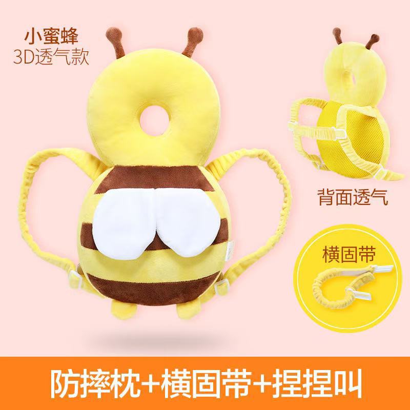 Turtle baby head pillow spring and autumn breathable plush head pillow anti-fall baby protection pad toddler hat batch