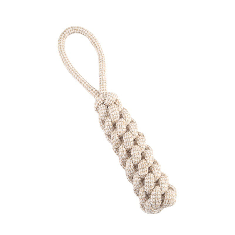 Sisal cotton rope corn stick cotton rope tie stick grinding toy ball teeth cleaning interactive dog chew rope pet cotton rope toy
