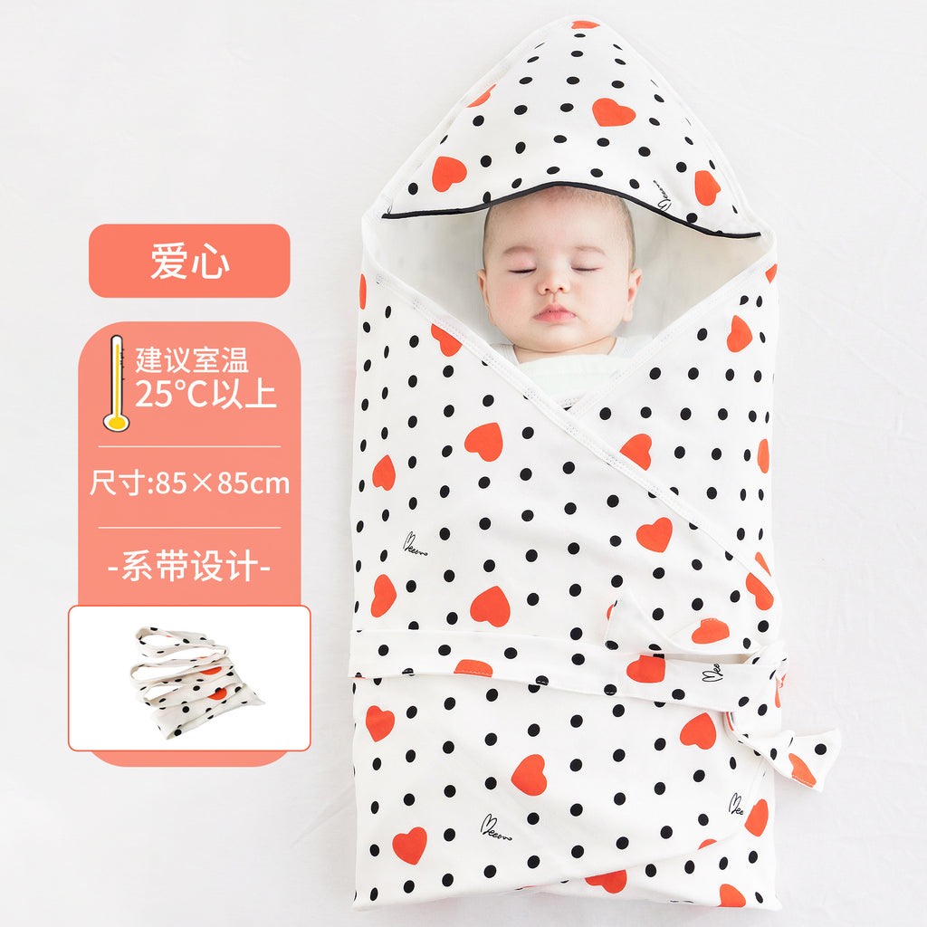 Baby blanket A pure cotton newborn blanket summer thin newborn baby blanket single anti-startle swaddle cover