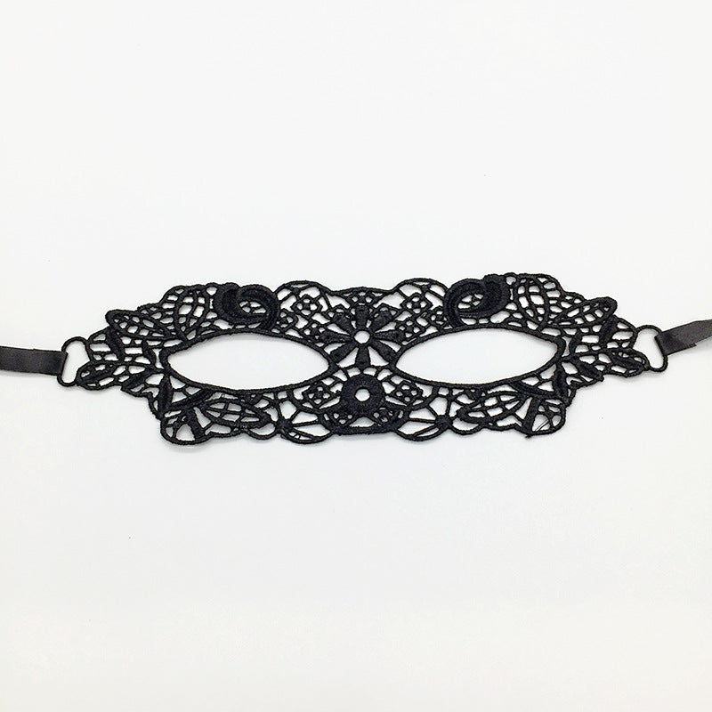 Cross-border exclusive masquerade party lace mask Christmas Halloween fun unshaped eye mask supplies