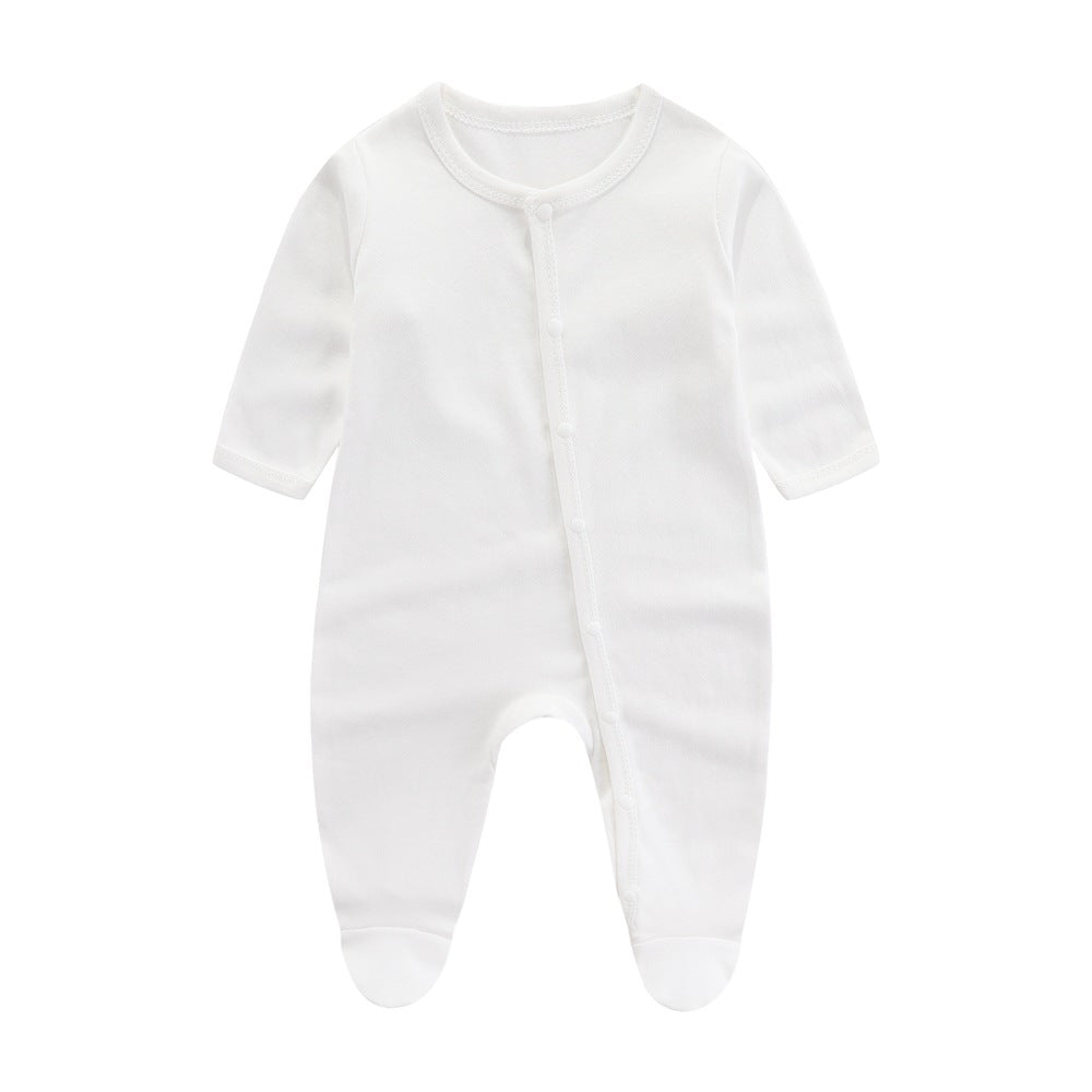 Newborn baby clothes newborn pure cotton pajamas romper spring and autumn baby monk clothes summer baby jumpsuit