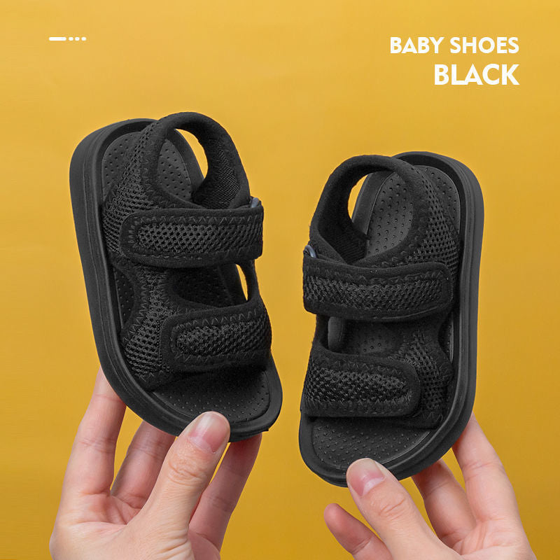 New simple children's shoes summer Korean version of fabric sandals fashionable breathable baby shoes boys and girls sandals and slippers beach shoes