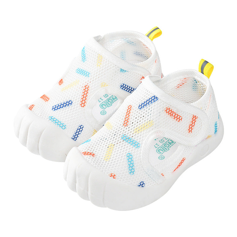 Baby Sandals Men's Summer Toddler Shoes 0 to 1-2 Years Old Baby Non-Slip Soft Soled Infant Net Shoes Female Baby Shoes