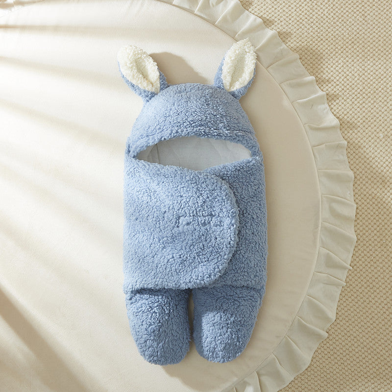 Baby blanket winter newborn swaddle supplies newborn baby wrap outdoor swaddle clothes thickened sleeping bag spring and autumn