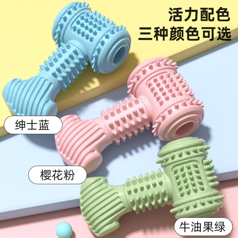 New pet toy hammer type TPR dog toy chew resistant teething toy supplies set wholesale