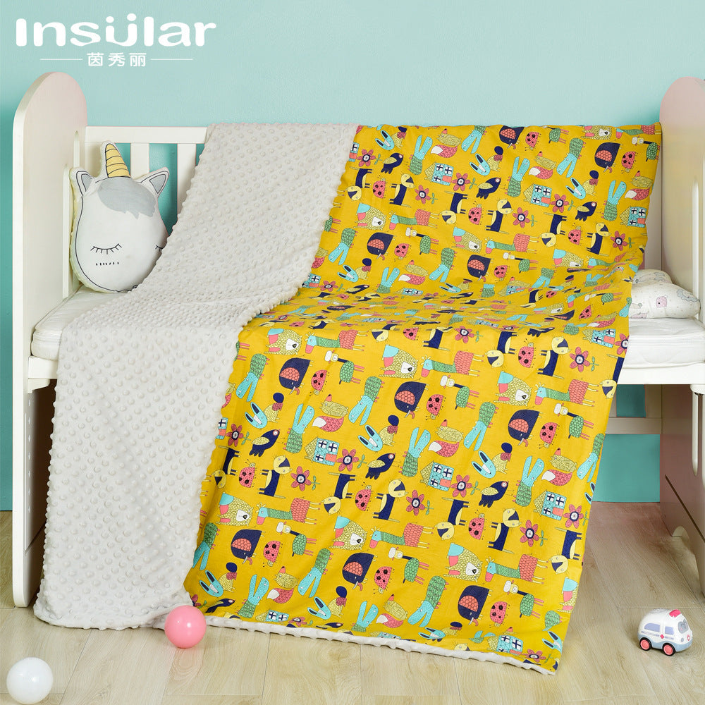 Cotton bean blanket to comfort newborn baby summer thin blanket children's quilt baby spring and autumn seasons blanket