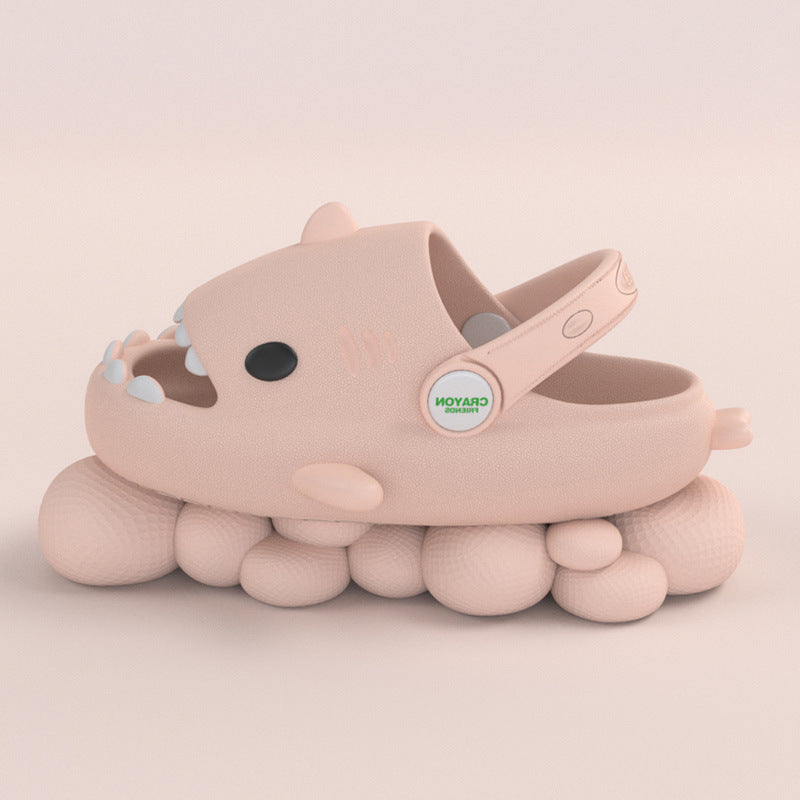 Shark children slippers summer boy cartoon cute non-slip boy sandals and slippers children baby baby hole shoes female