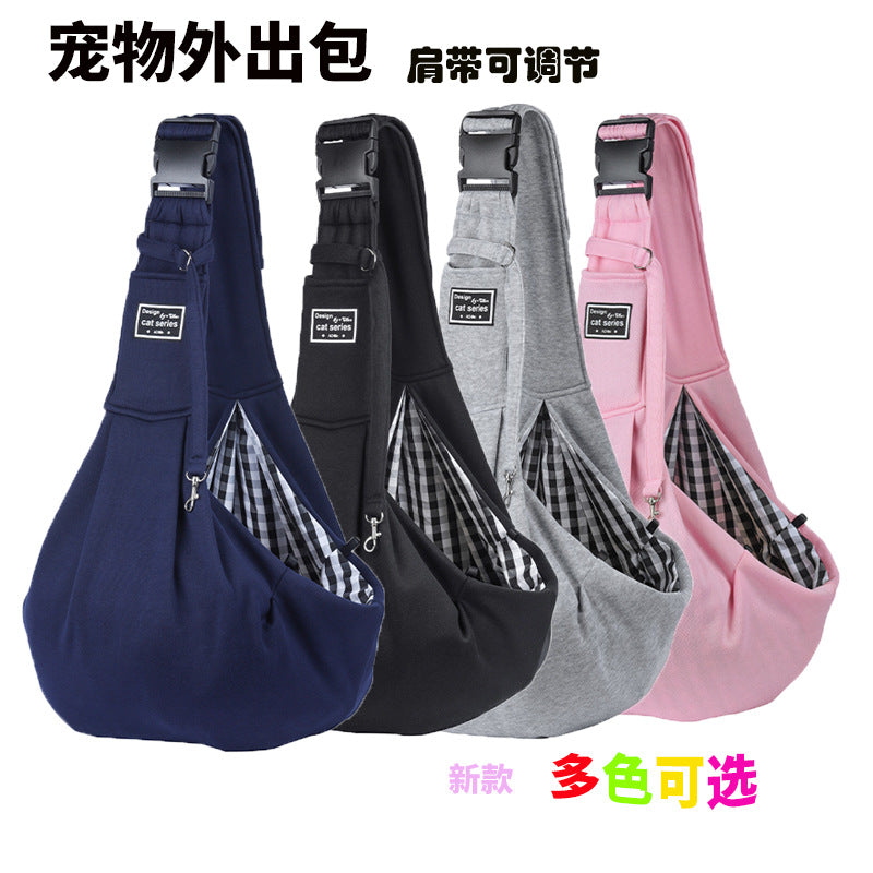 New Amazon Folding Dog Backpack Breathable Pet Outing Bag Pet Bag Single Shoulder Messenger Cat Bag Wholesale