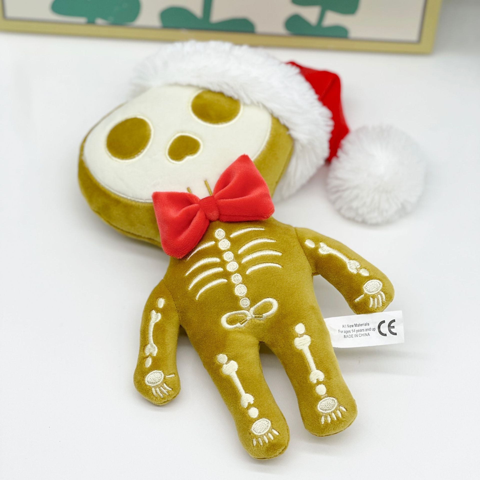 New Zombie Skeleton Plush Halloween Christmas Skeleton Gingerbread Man Plush Doll