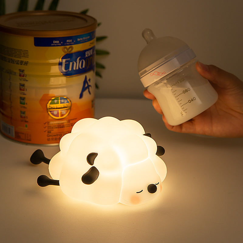 Cross-border cloud silicone night light pat light charging desk lamp baby special night light net celebrity bedside lamp ornaments