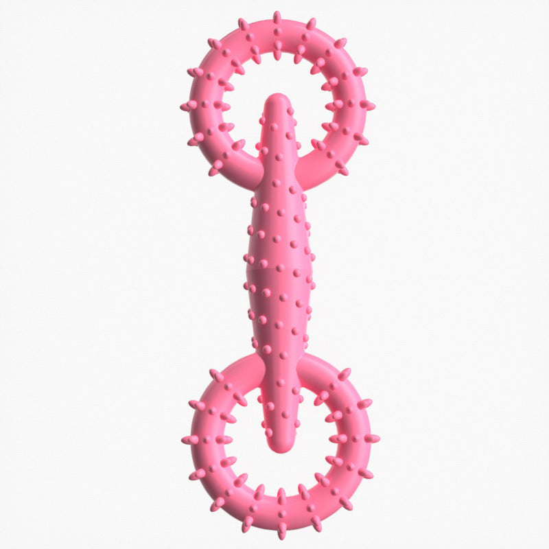 New tpr pet toy pull ring dog chew toy pet chew toy molar stick interactive dog toy