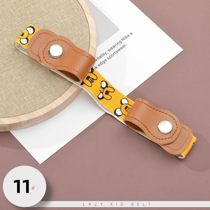 Children's elastic belt cartoon pattern primary school students' belt baby pants anti-fall medium and large children's belt waist belt