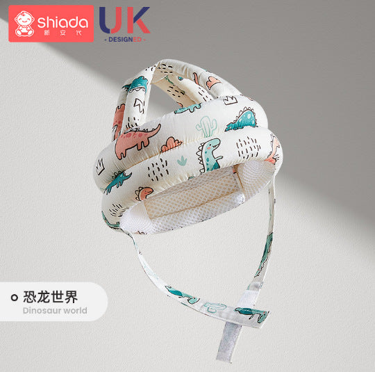 Baby anti-fall pillow baby head protection anti-fall hat cartoon children's toddler pillow anti-collision artifact breathable protective pad