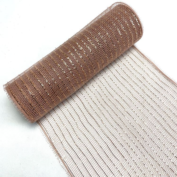 Flower packaging network Amazon Christmas ribbons mesh plastic multiple gold wire mesh Halloween Easter